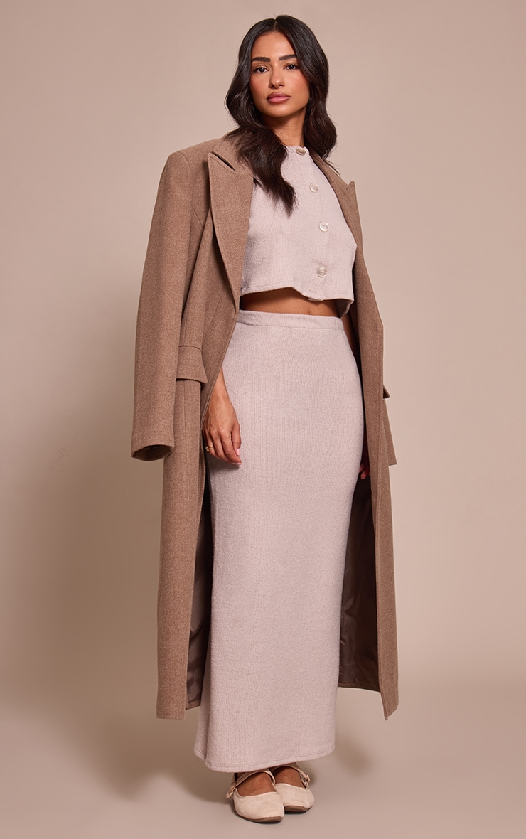 Petite Stone Soft Rib Cap Sleeve Crop Top image 3