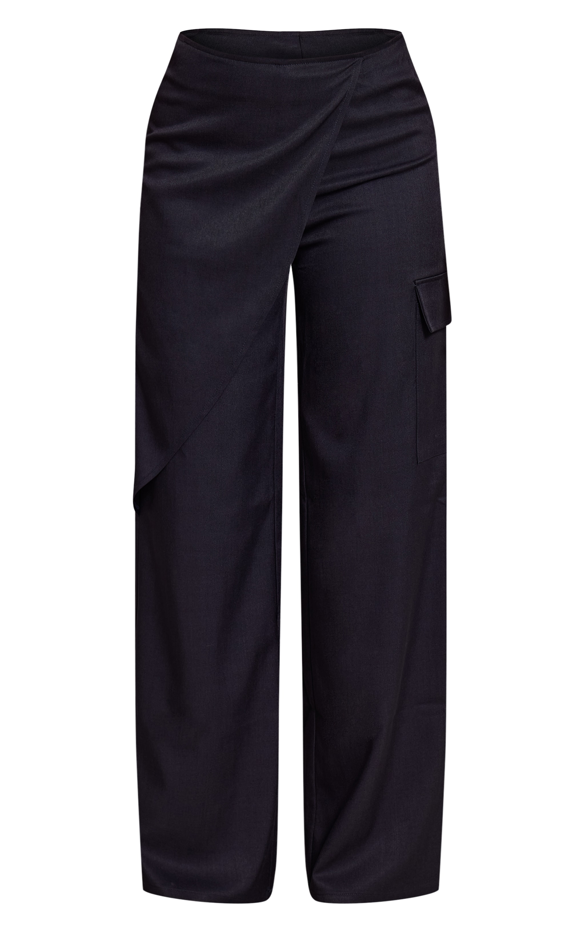 Tall Navy Woven Wrap Detail Cargos  image 5