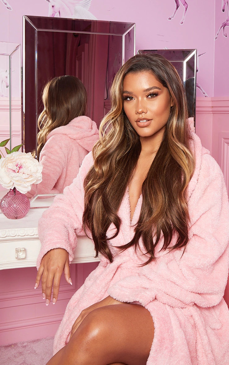 LullaBellz 22" 5 Piece Straight Clip In Hair Extensions Choc Brown image 2