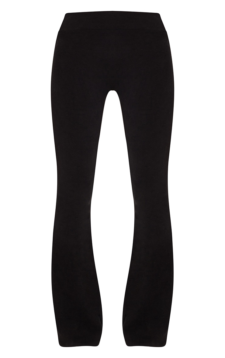 PLT Black Soft Cotton Yoga Flares image 5