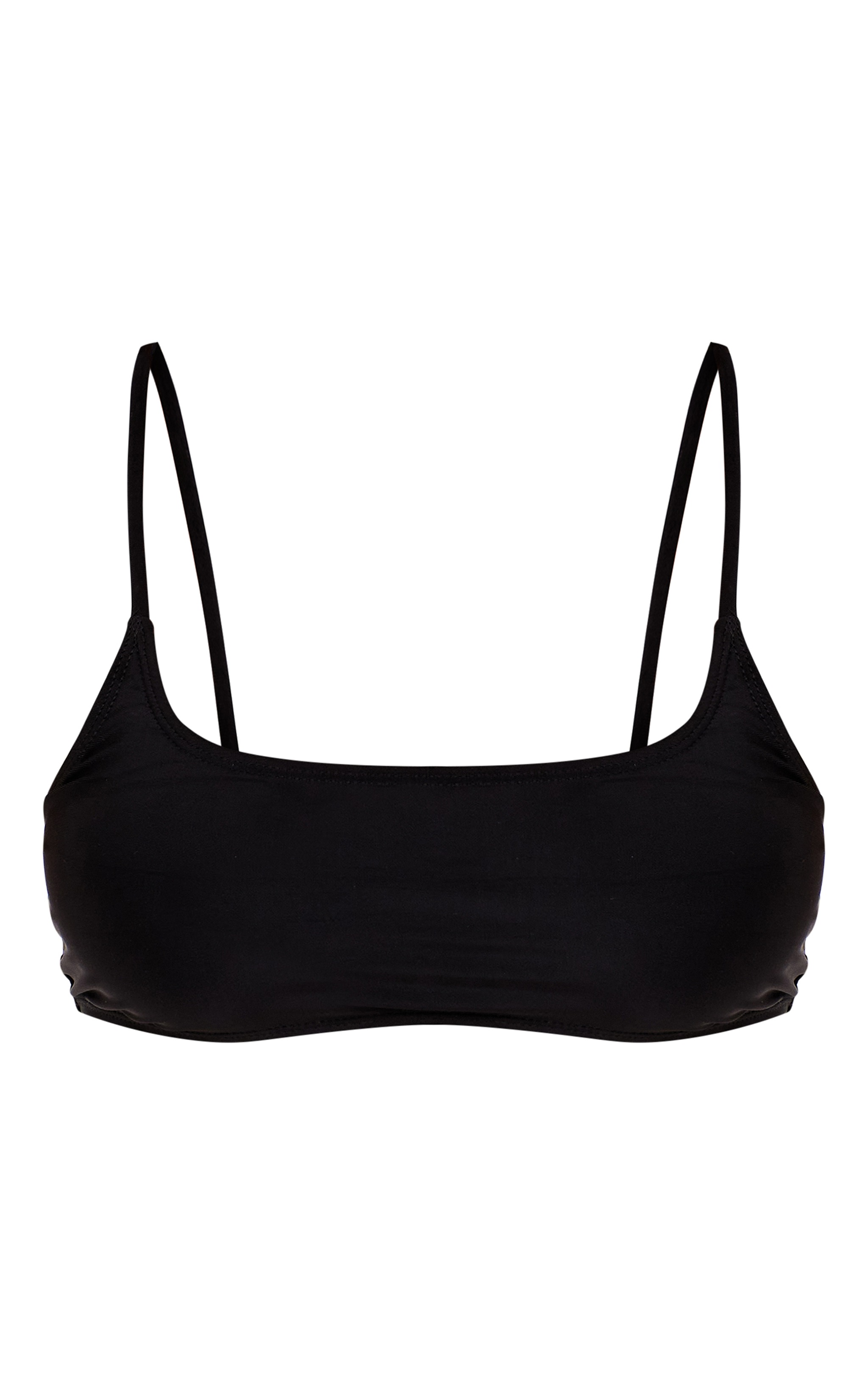 Black Mix & Match Scoop Bikini Top image 5