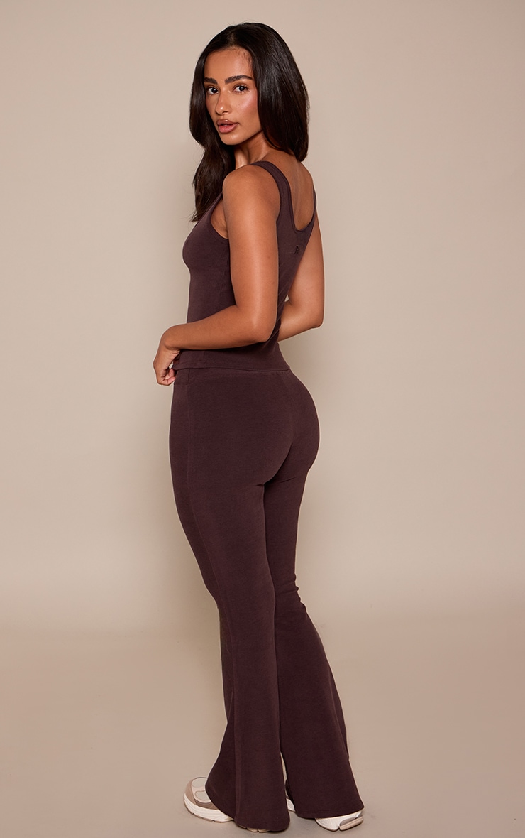 Petite PLT Chocolate Soft Cotton Yoga Flares image 2