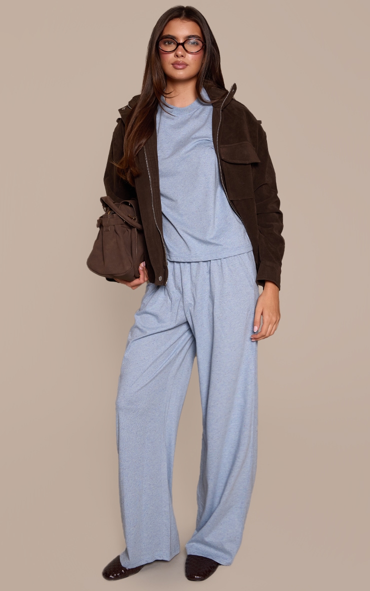 Baby Blue Speckled Elasticated Pant