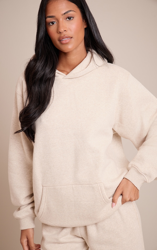 Tall Hoodie pullover oversize avoine