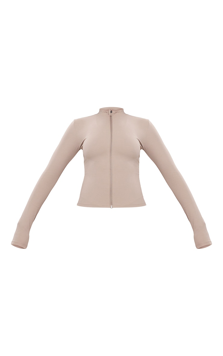 Veste en Sculpt taupe foncé image 5