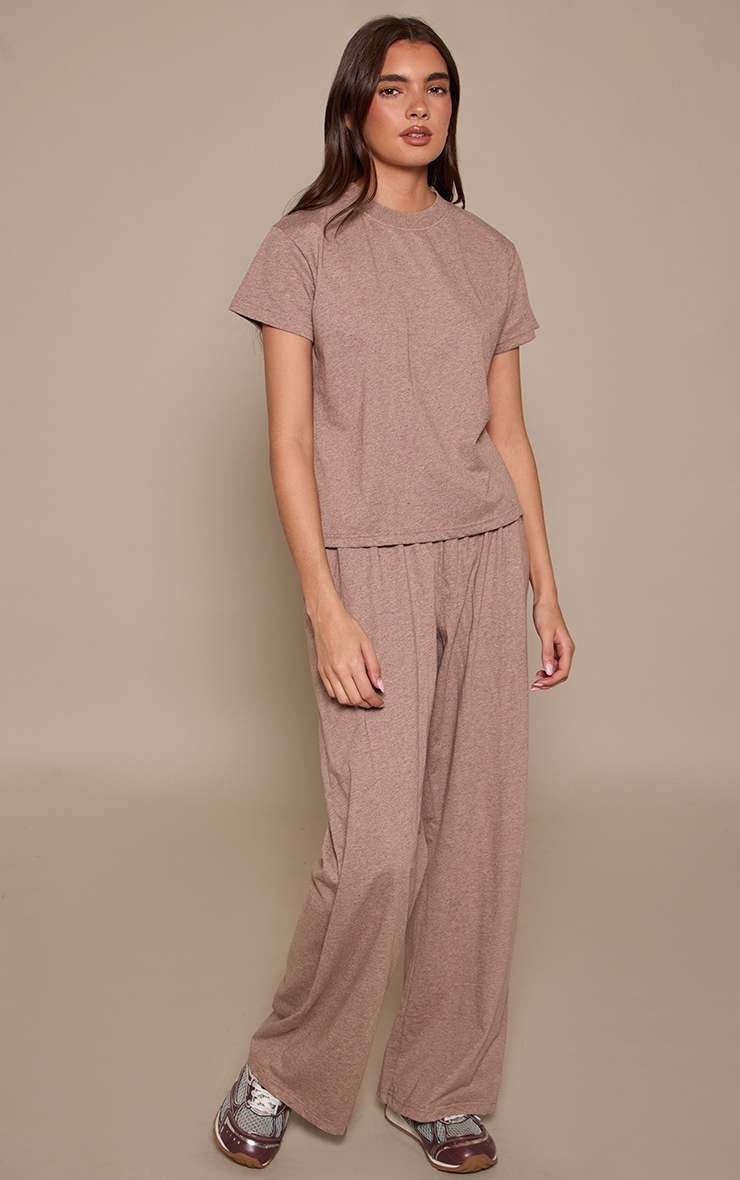 Taupe Speckled Elasticated Pants image 2