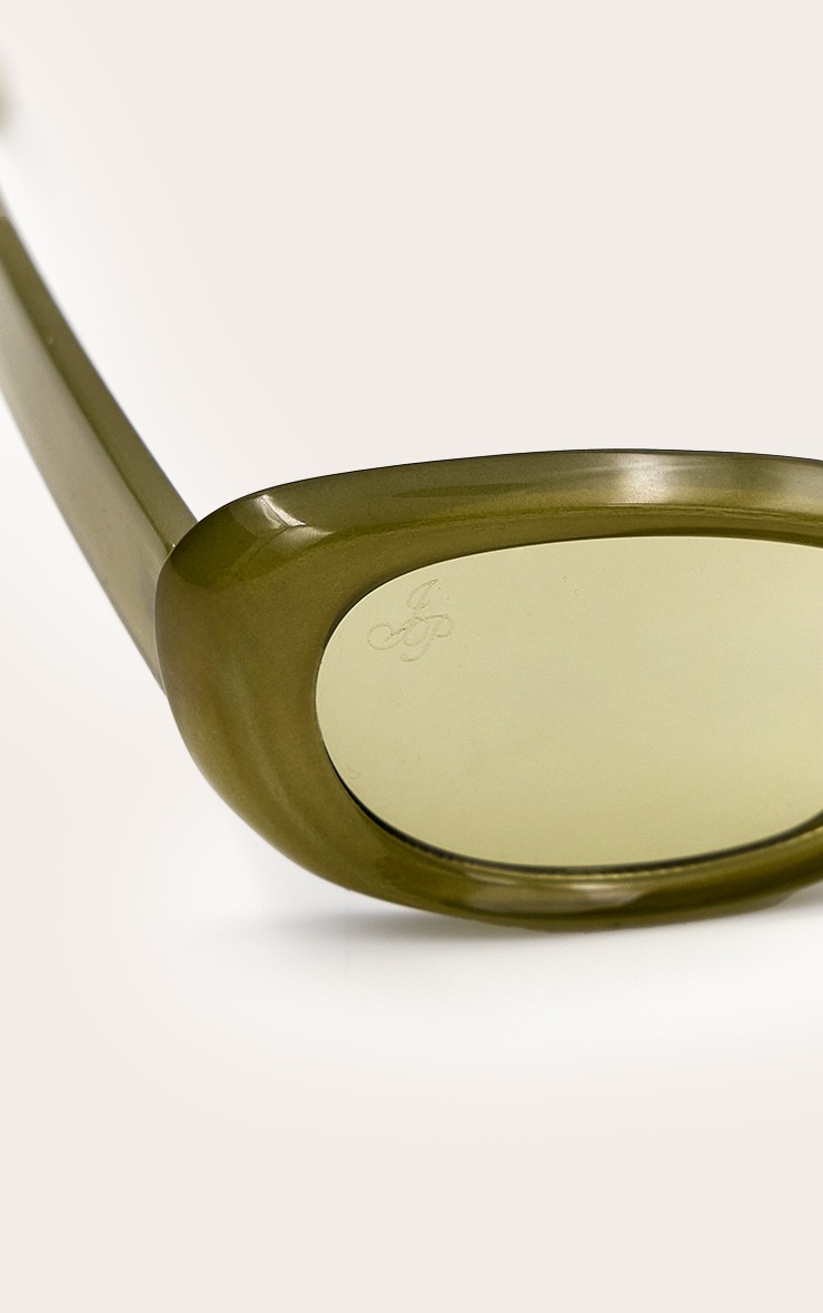 Olive Jeepers Peepers Cat Eye Round Sunglasses image 4