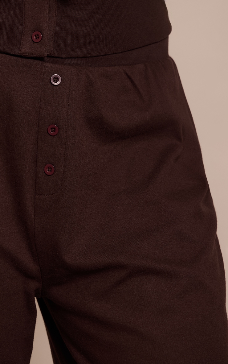 Plus Pantalon large très doux marron foncé image 4