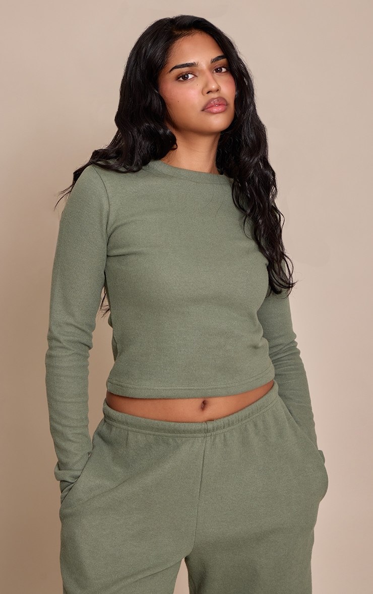 Petite Teal Super Soft Fitted Long Sleeve Top