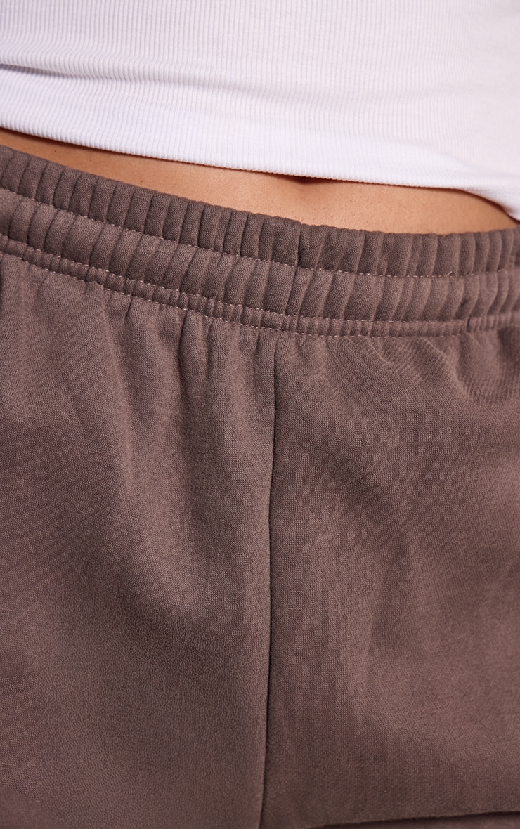 Plus Charcoal Cotton Fleece Straight Leg Sweatpants image 4