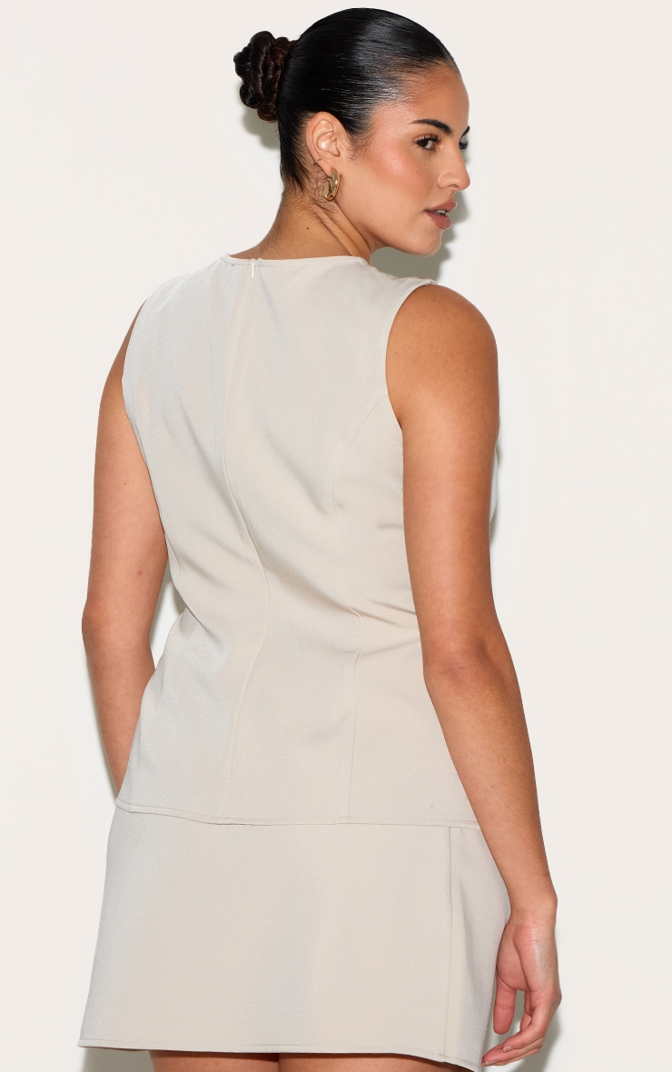 Plus Sand Woven Sleeveless Long Top image 2