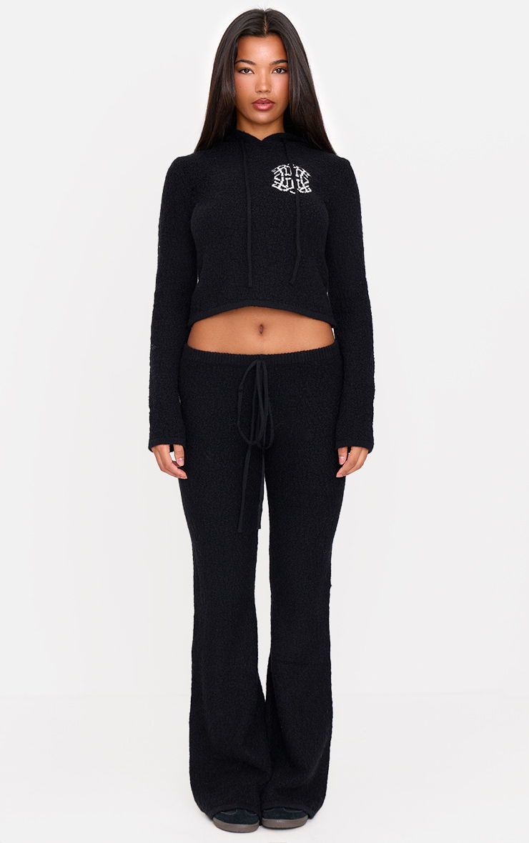  Black Bobble Knit Embroidered Sweater image 3