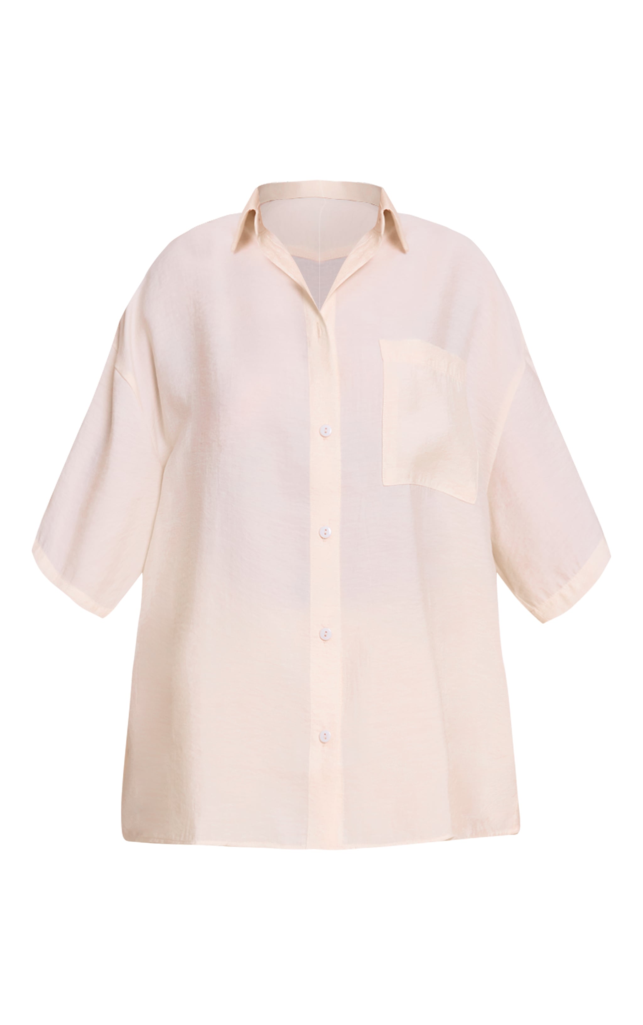 Chemise crème à boutons image 5