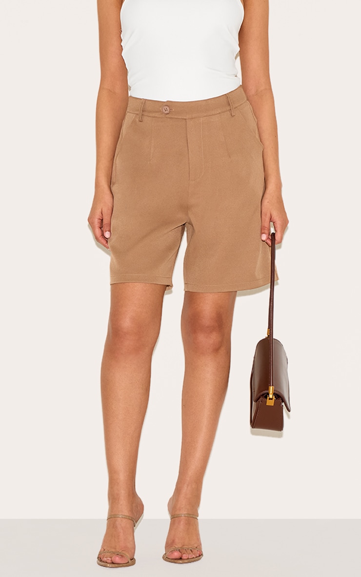 Petite Taupe Tailored Jorts image 1