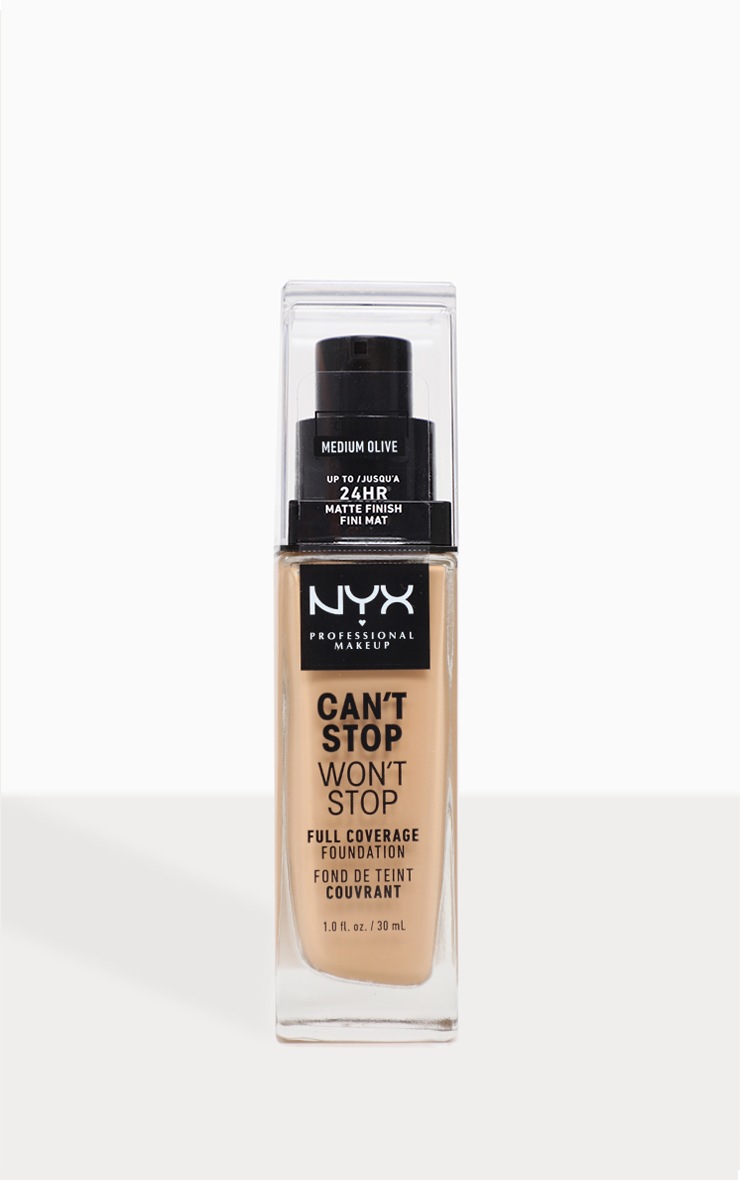 NYX Professional Makeup Can't Stop Won't Stop Full Coverage Foundation Medium Olive