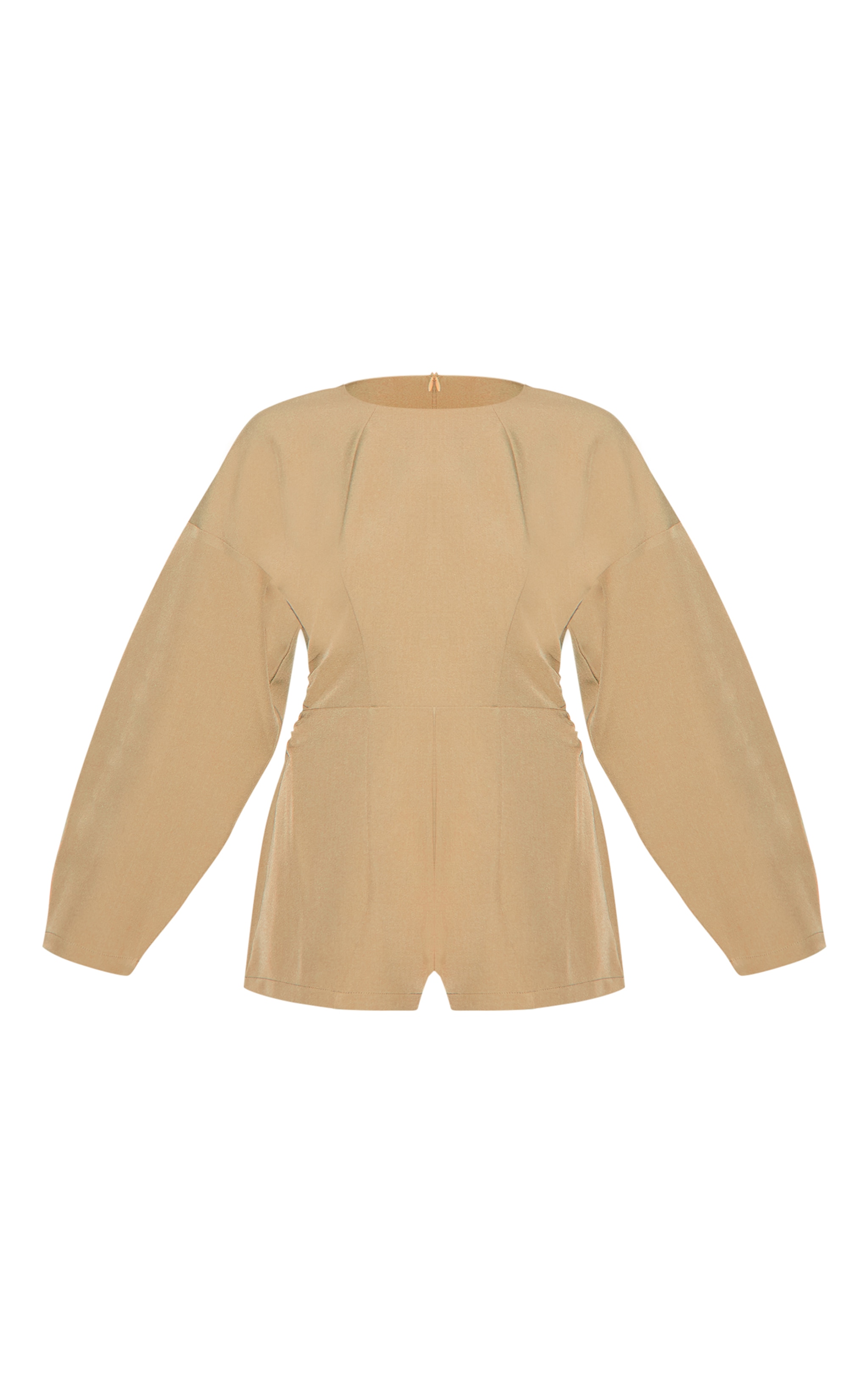 Stone Tailored Woven High Neck Cocoon Sleeve Romper image 5