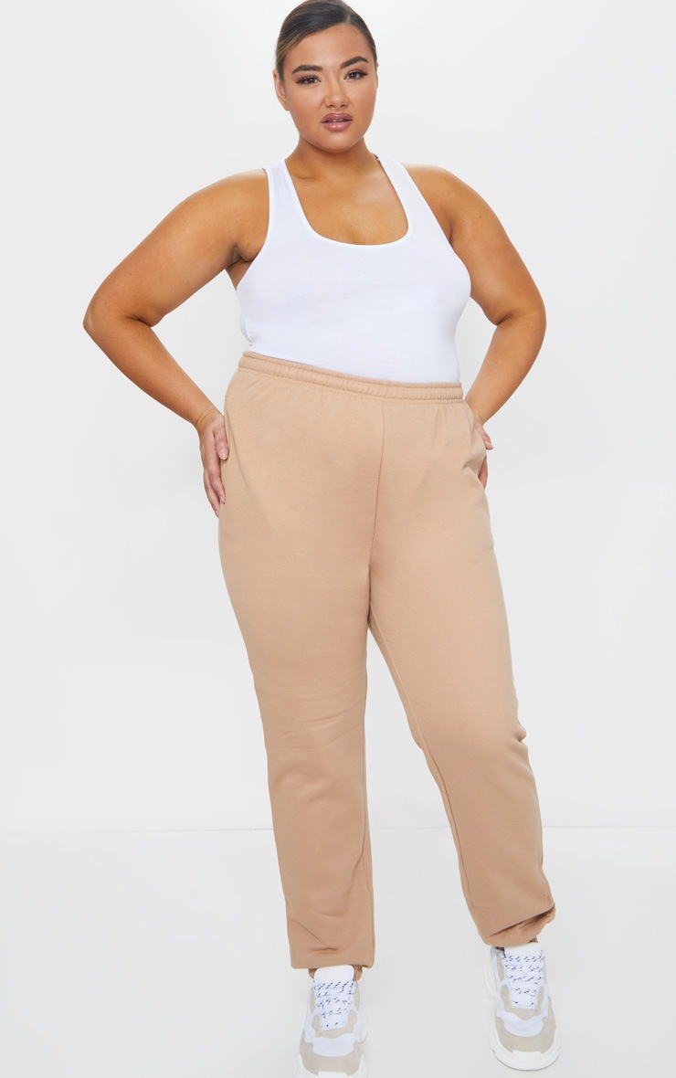 Plus Camel Casual Track Pants