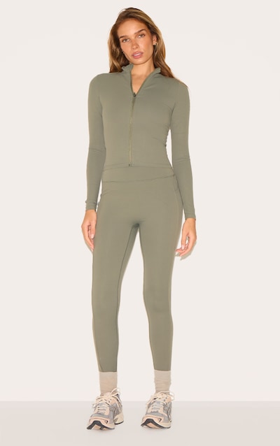 Olive Sculpt Side Pocket Gym Leggings