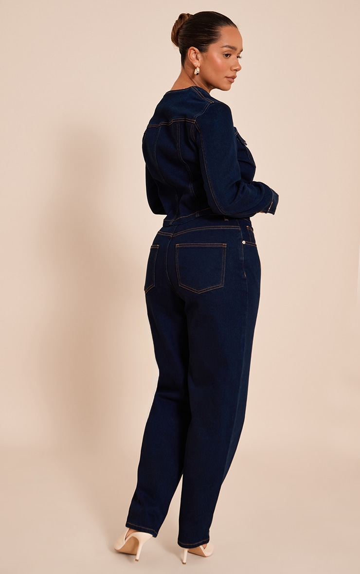 Shape Indigo Stretch Denim Tailored Barrel Jeans image 3
