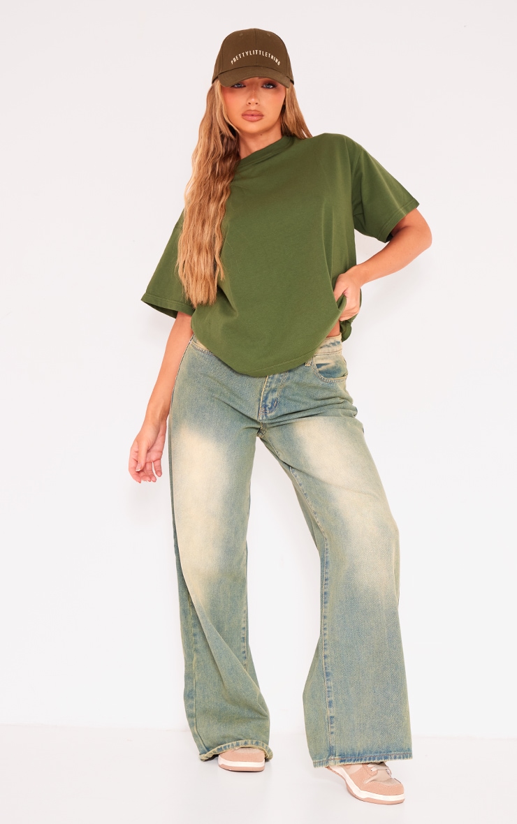  Forest Green Boxy Oversized T Shirt image 3