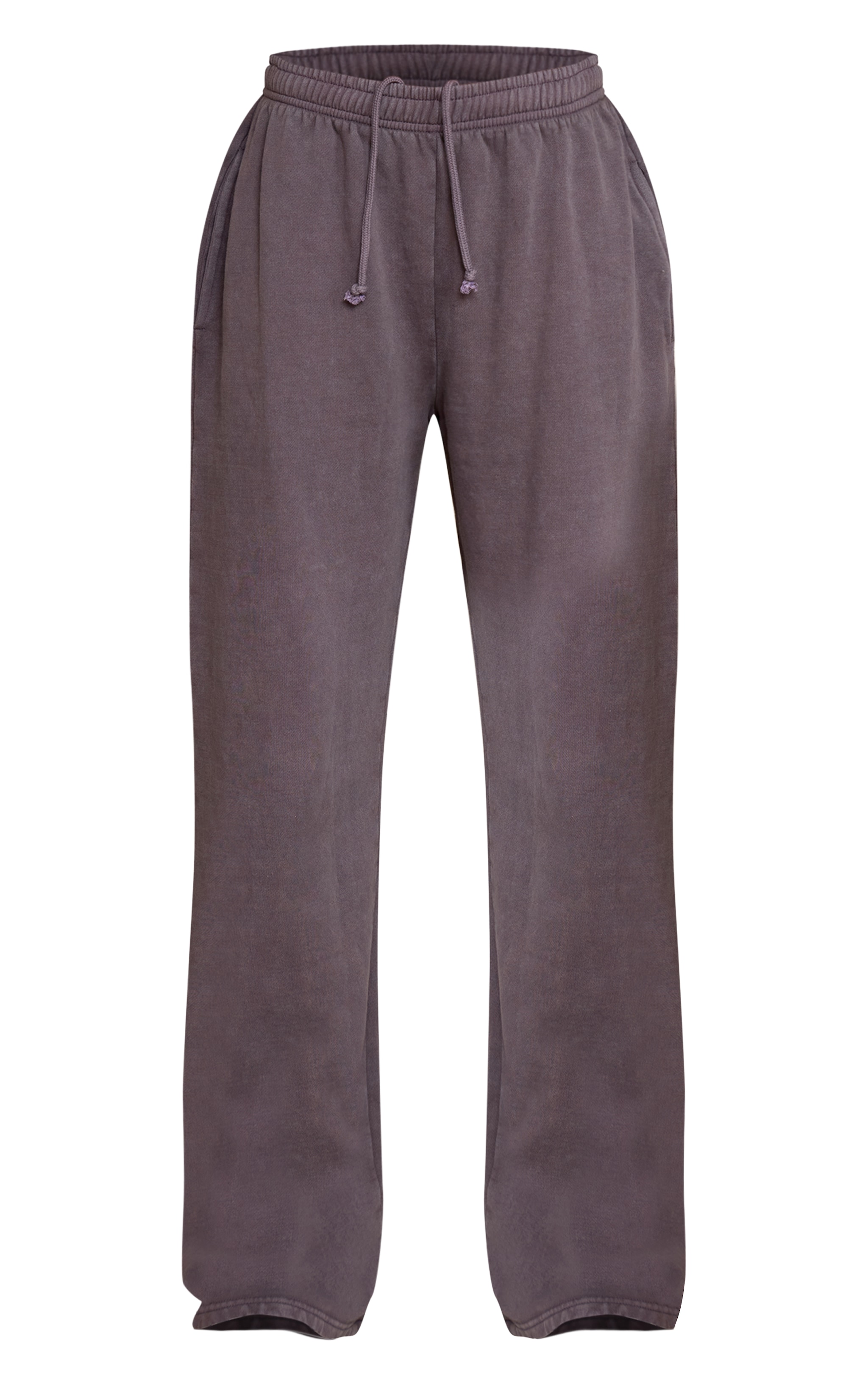 Charcoal Acid Washed Wide Leg Sweatpants image 5