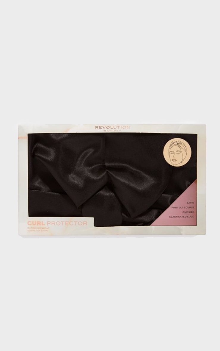 Revolution Haircare Satin Hair Wrap Black PrettyLittleThing AUS