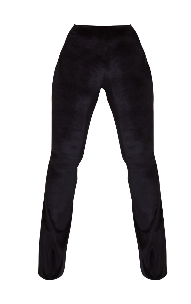 Shape Black Velvet Fit Flare Trousers image 5