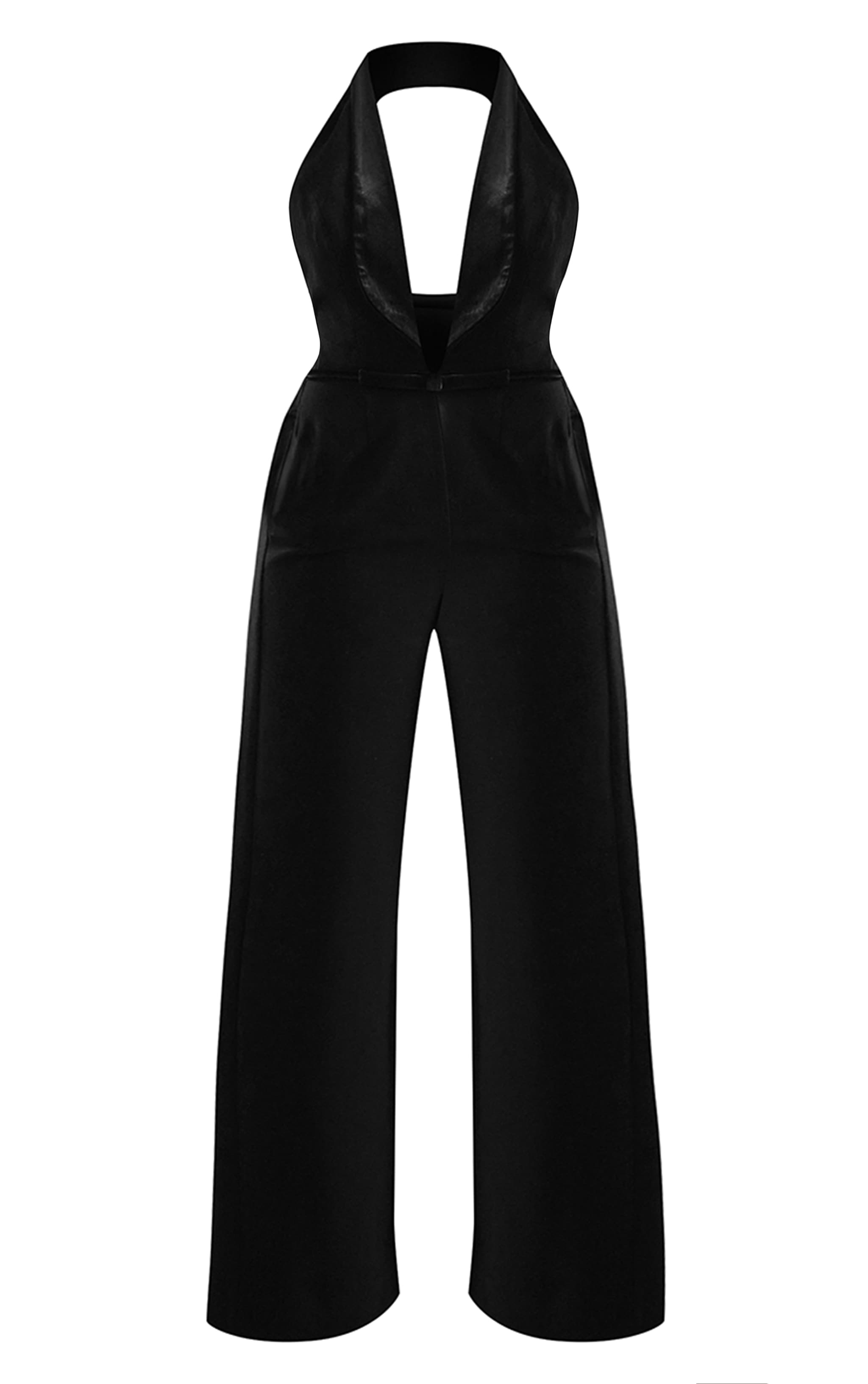 PLT Label Combinaison large noire à noeud en velours image 7