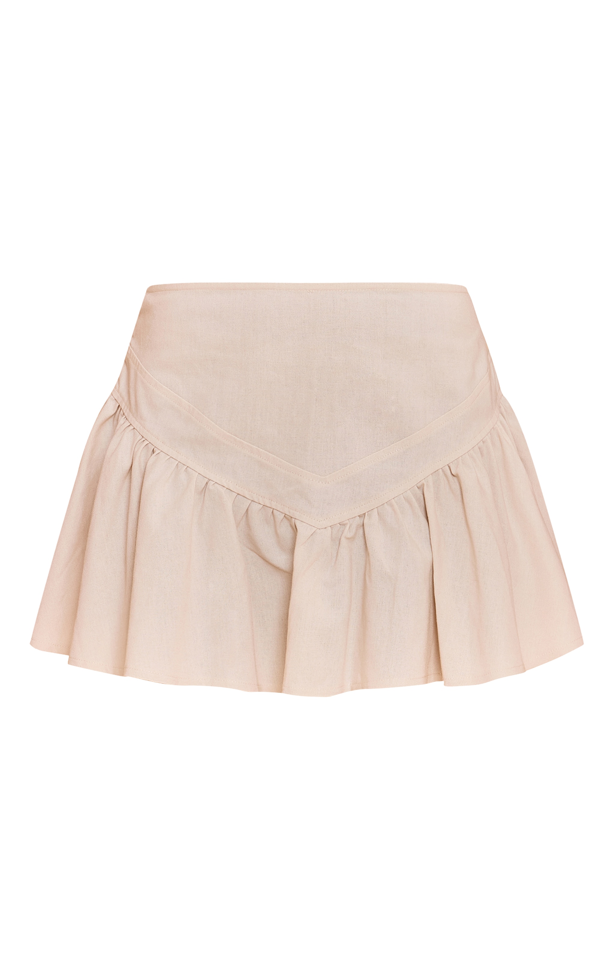 Petite Cream Woven Mini Skirt image 6