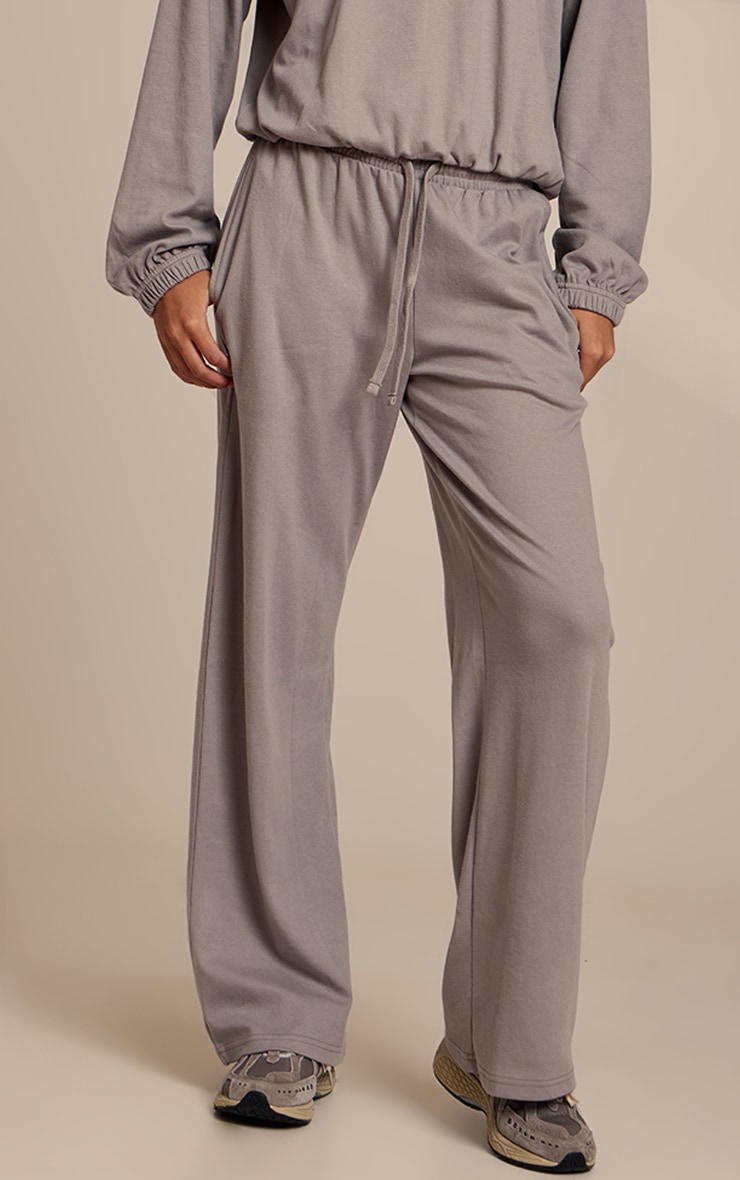 Charcoal Grey Drawstring Soft Touch Pant image 2