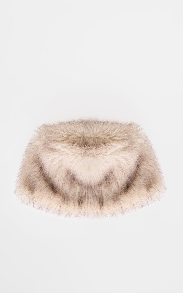 Brown Winter Faux Fur Hat image 2