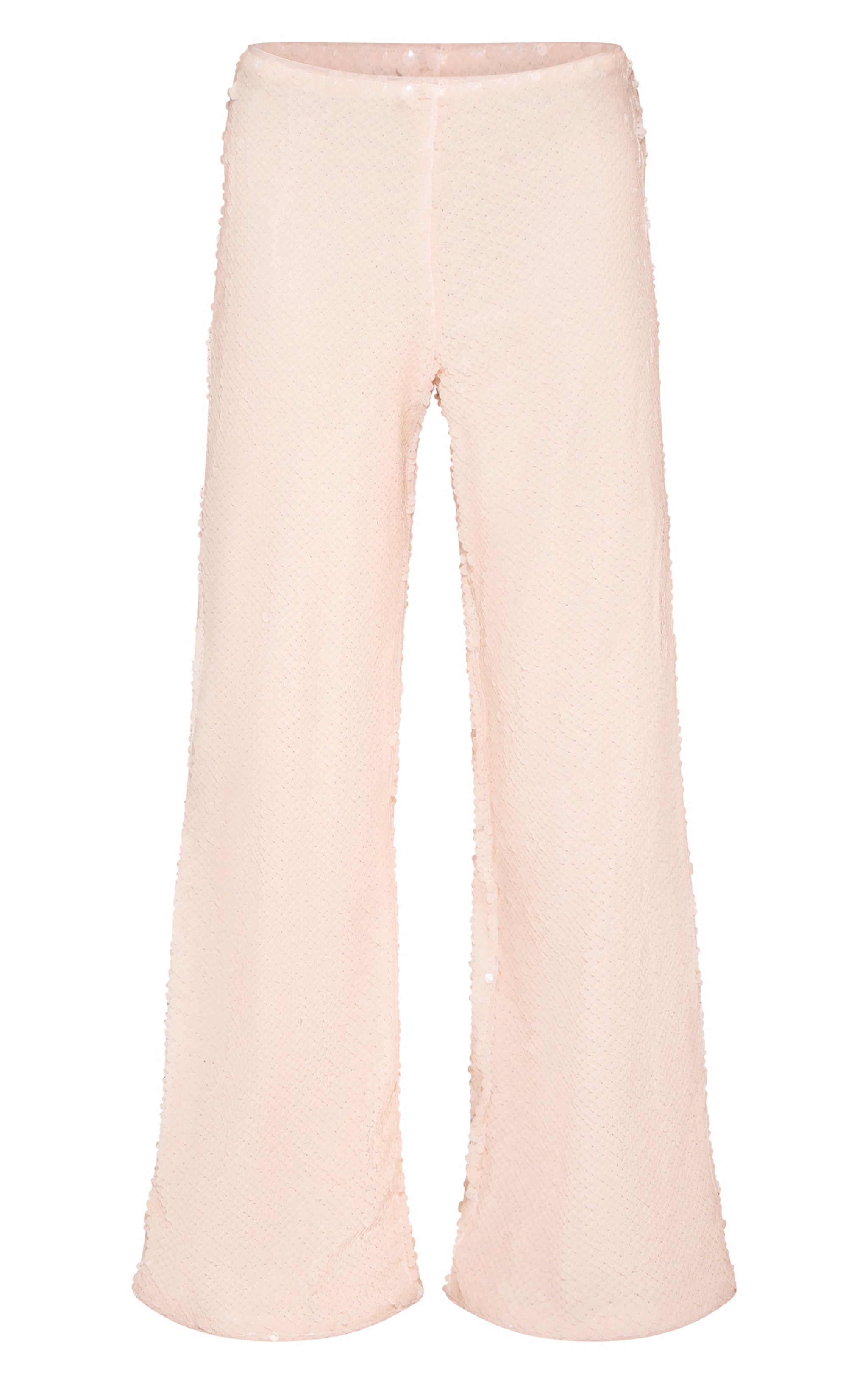 Nude Sequin Wide Leg Floaty Pants image 5