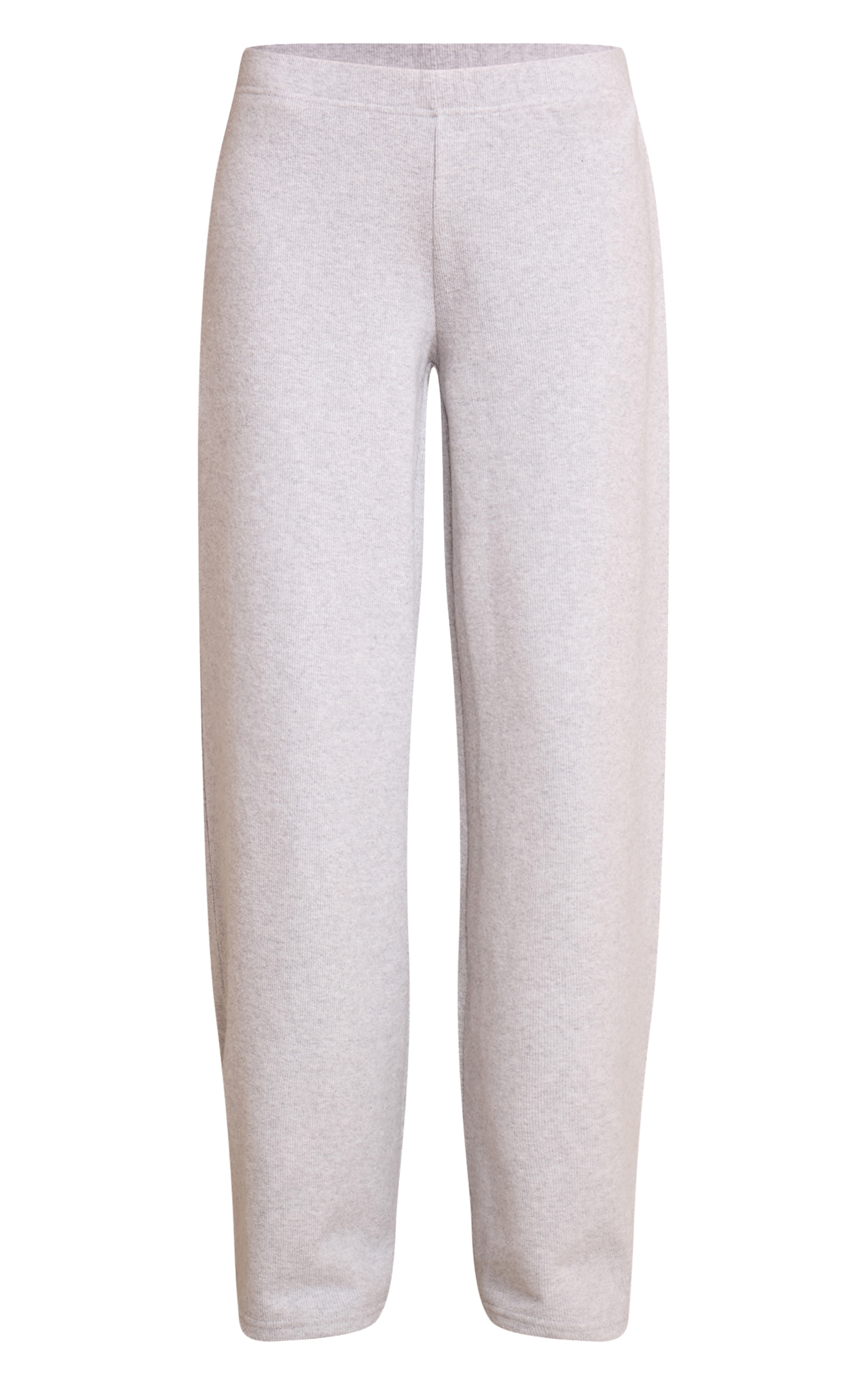 Grey Heavy Rib Wide Leg Pant image 5
