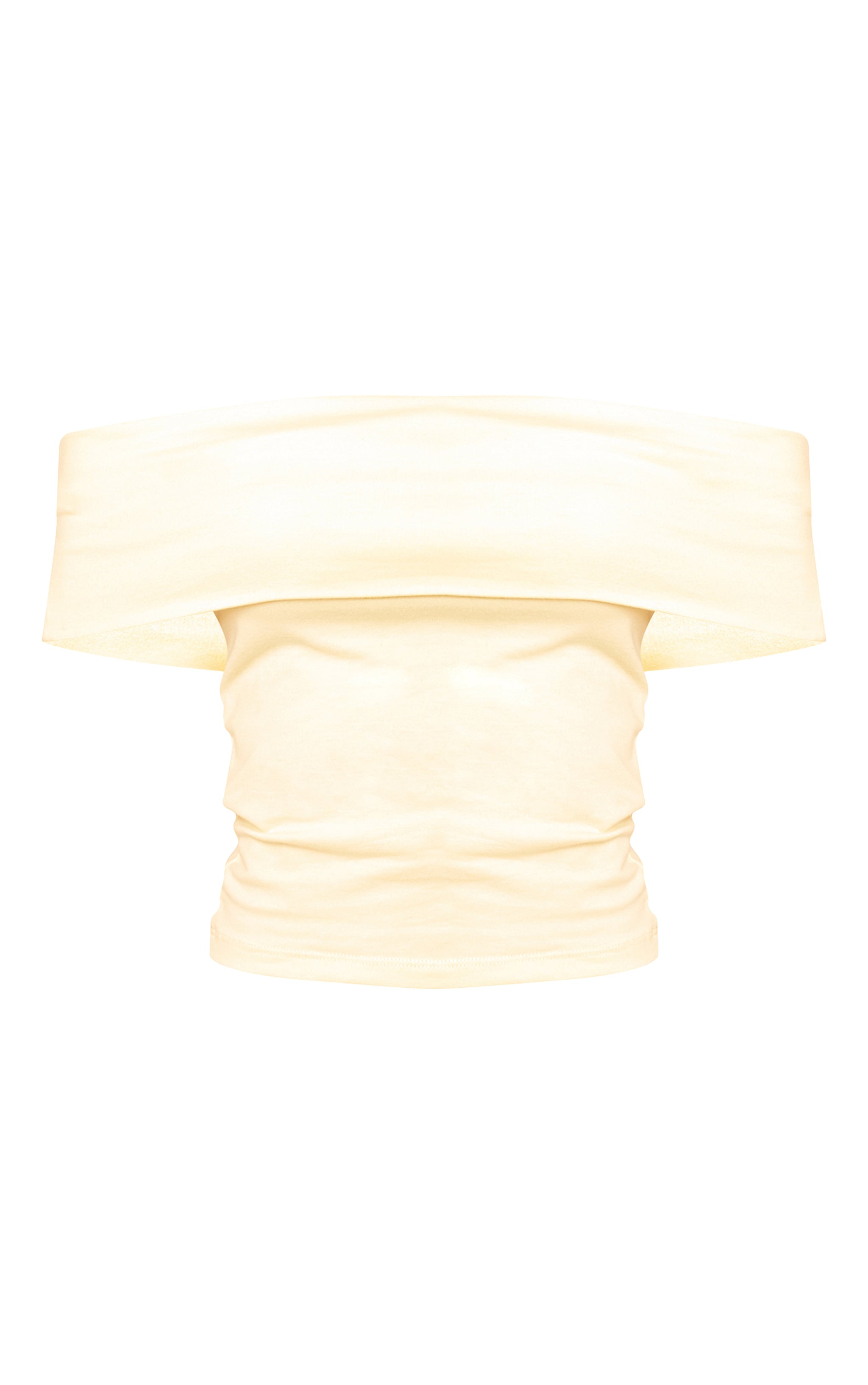 Butter Cream Soft Cotton Bardot Top image 5