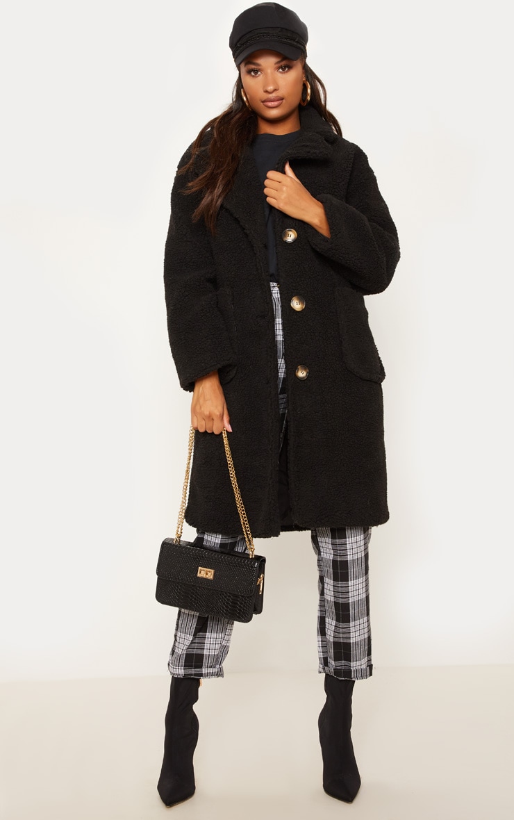 Black Borg Longline Coat