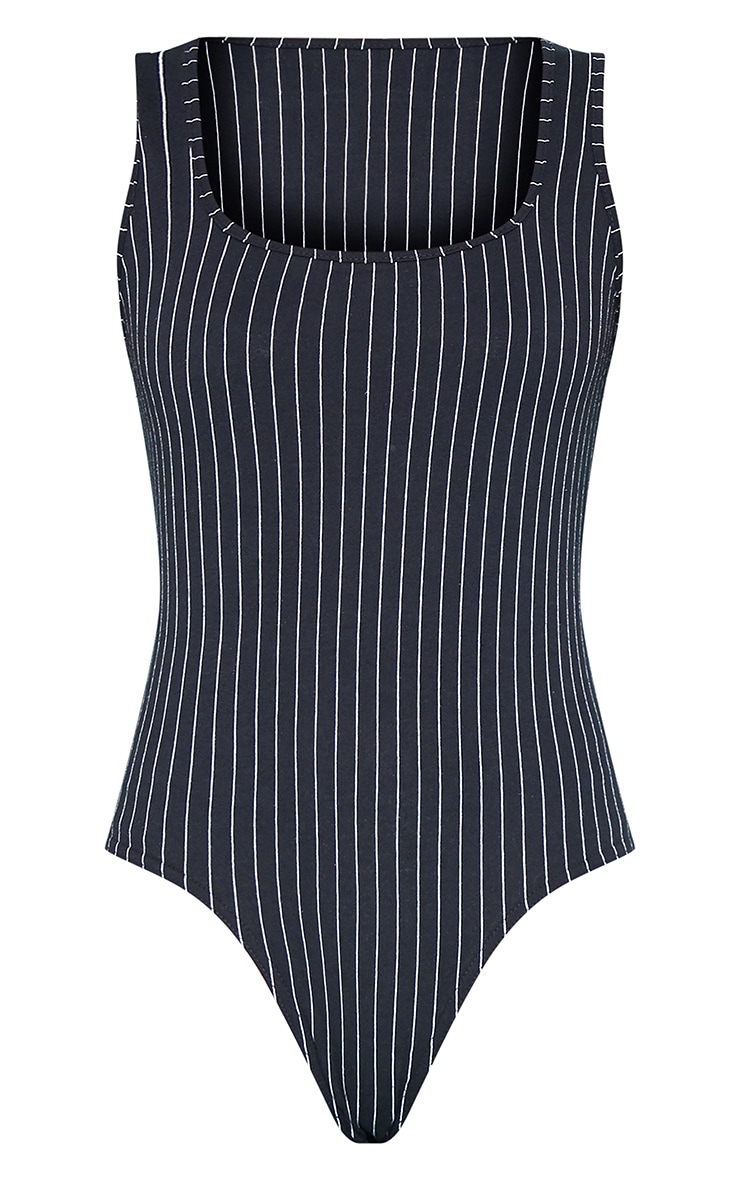 Pinstripe bodysuit discount