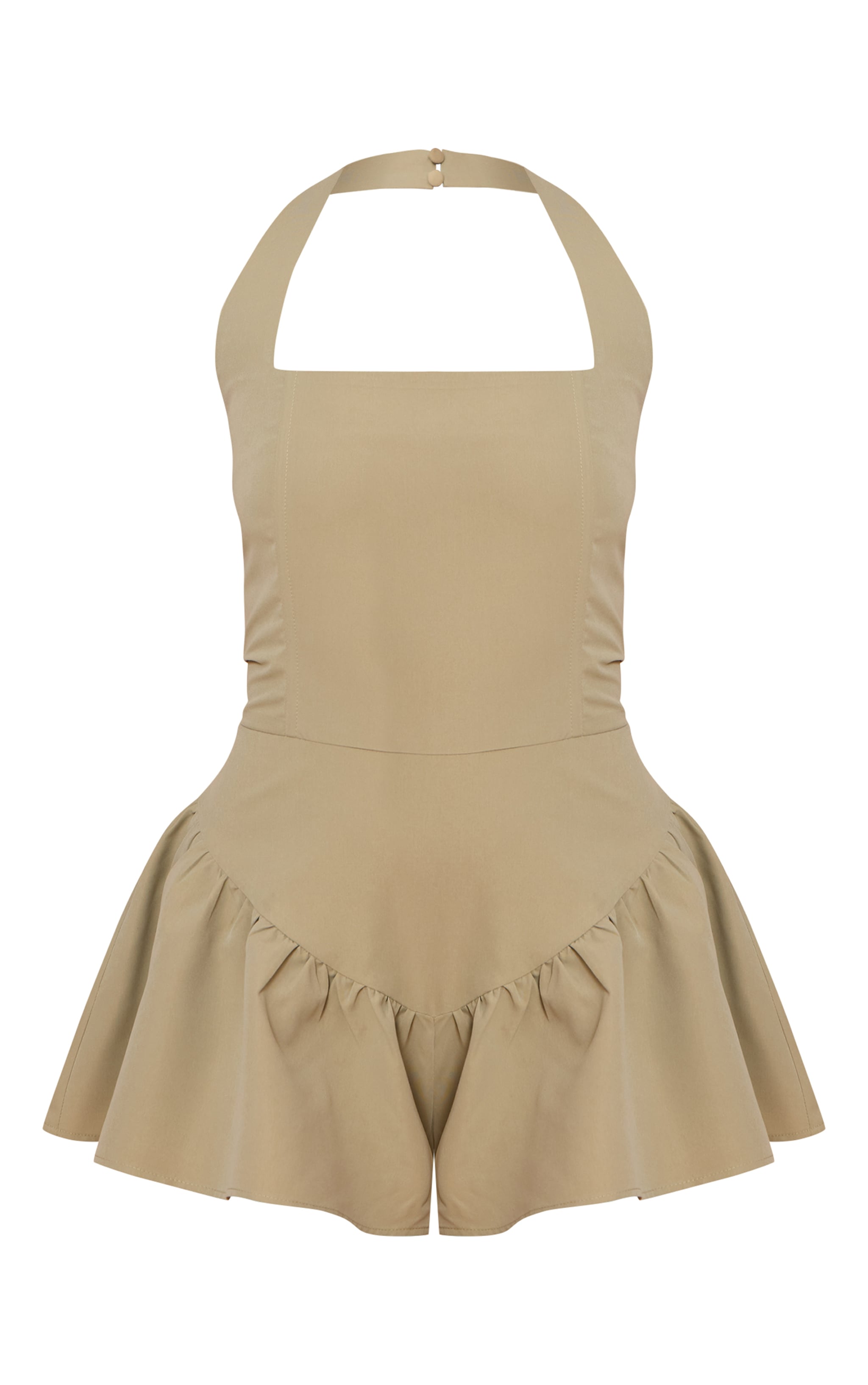 Sage Halter Neck Drop Waist Floaty Romper image 5