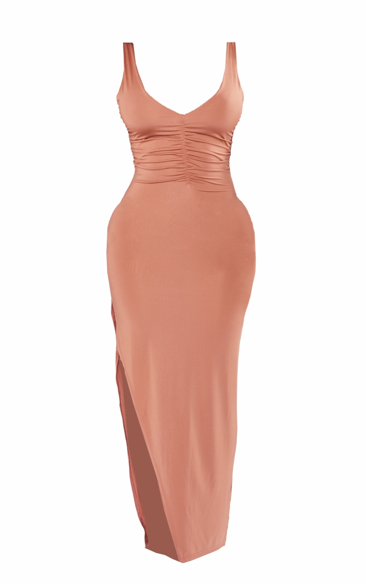  Shape Rose Sleeveless Ruched Bust Slinky Midaxi Dress image 5