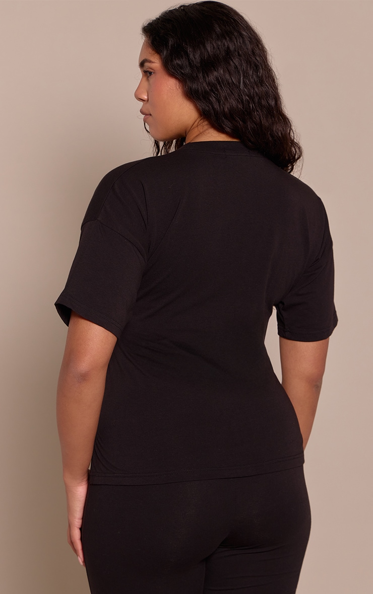 Shape Black Ruched Side Top  image 2