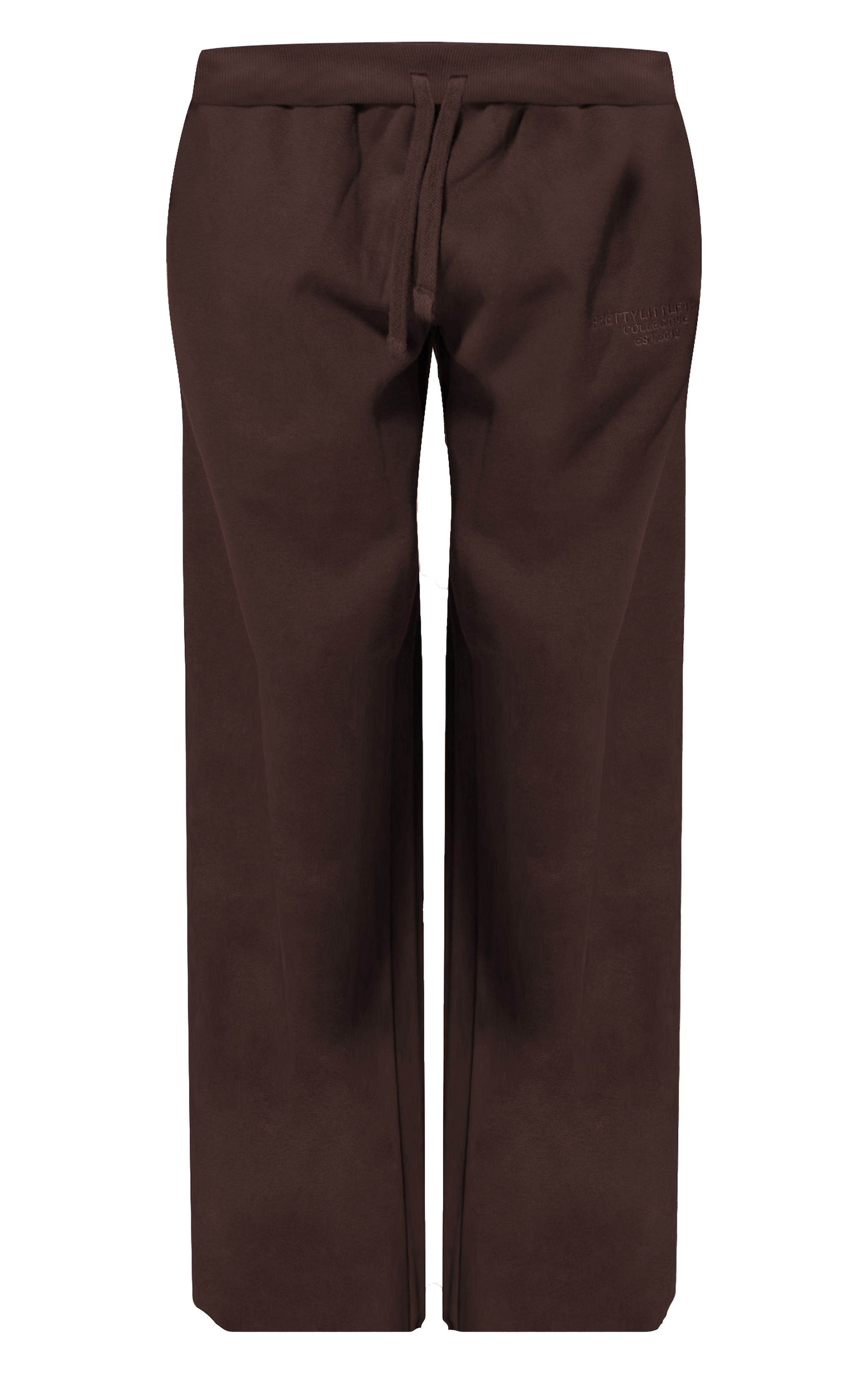 PRETTYLITTLETHING Chocolate Premium Print Cuffed Sweatpants image 5