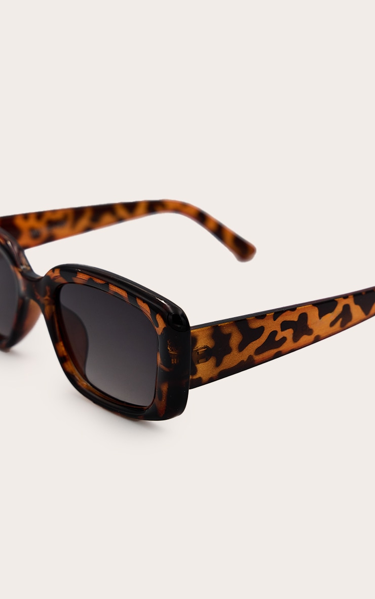 Tortoiseshell Square Sunglasses image 4