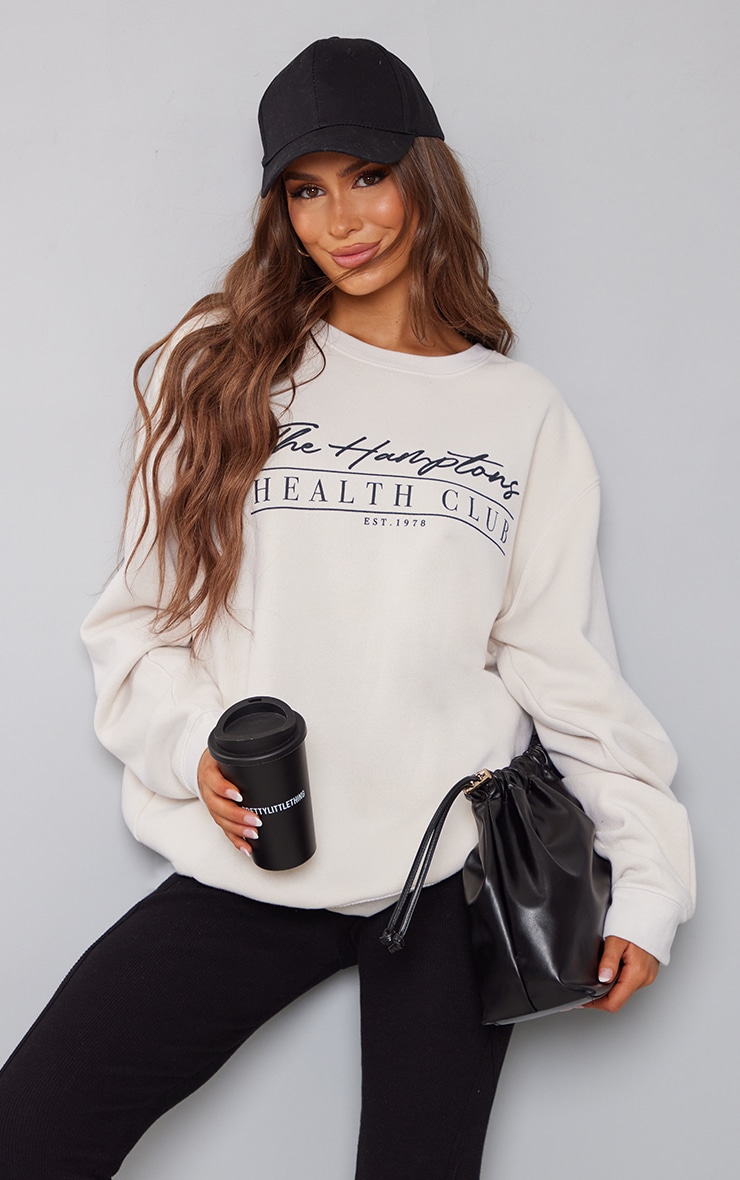 Cream The Hamptons Printed Washed Sweatshirt