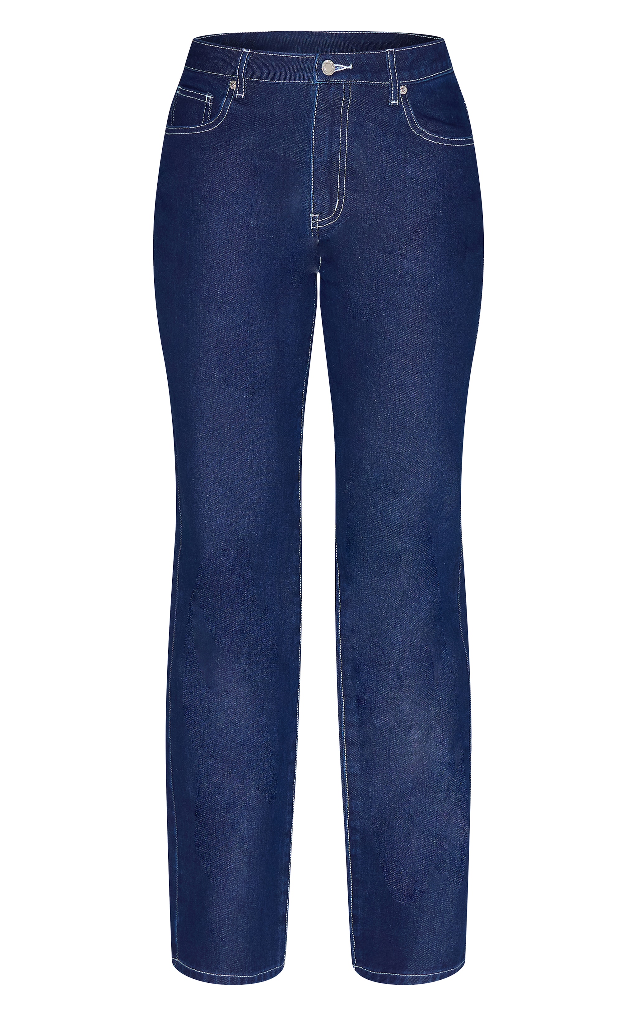 Tall Indigo Mid Rise Wide Leg Jean image 5