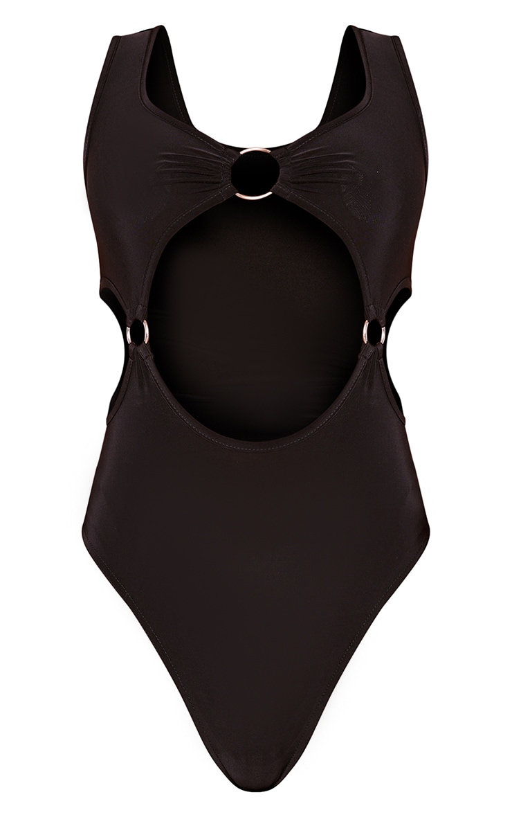 Black Slinky Multi Ring Bodysuit image 1