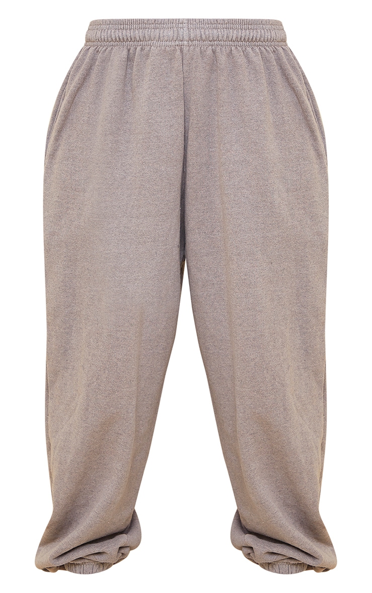 Brown Washed Effect Casual Joggers Trousers PrettyLittleThing