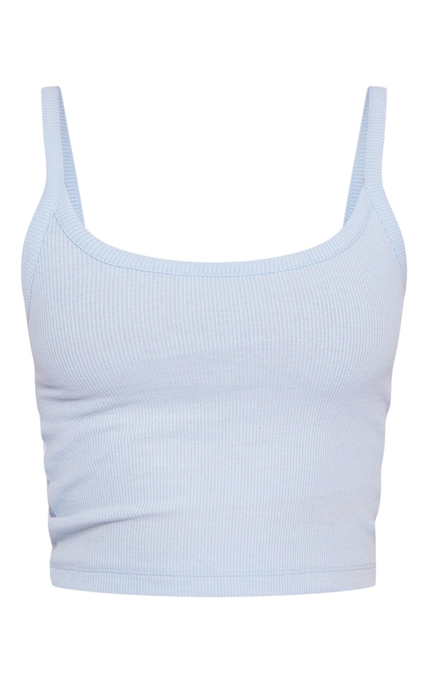 Vest Top with Drawstring Hem in Grey