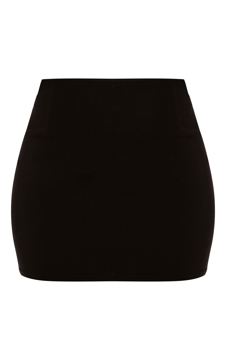 Shape Black Stretch Woven Mini Skirt image 6