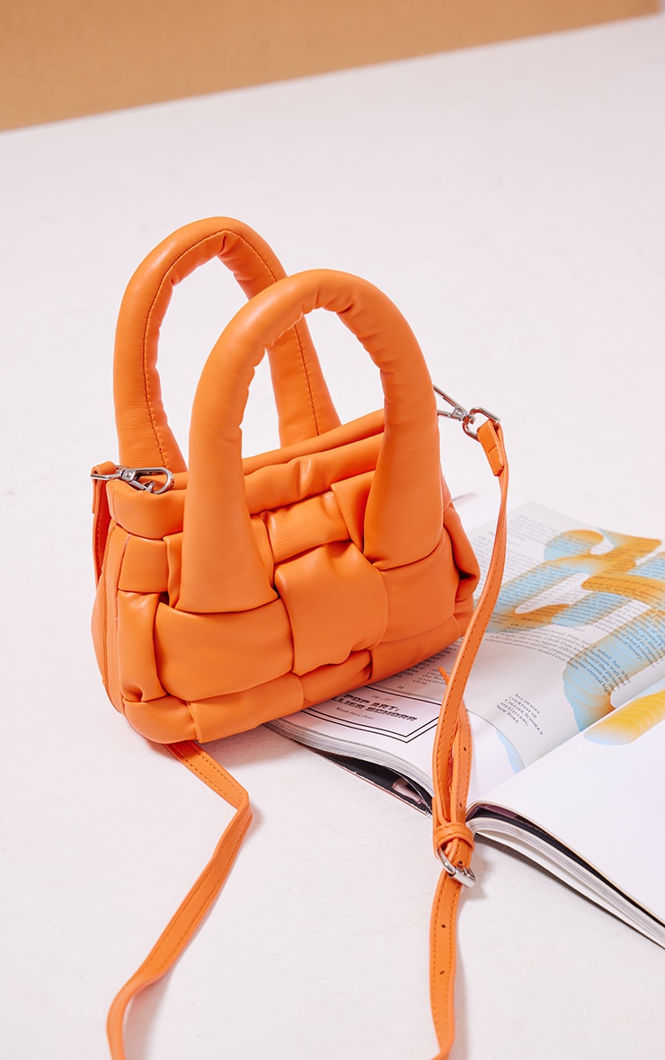 Mini sac polochon MINI SIMON, avec bandoulière, orange sienne, coton bio -  Dream Act