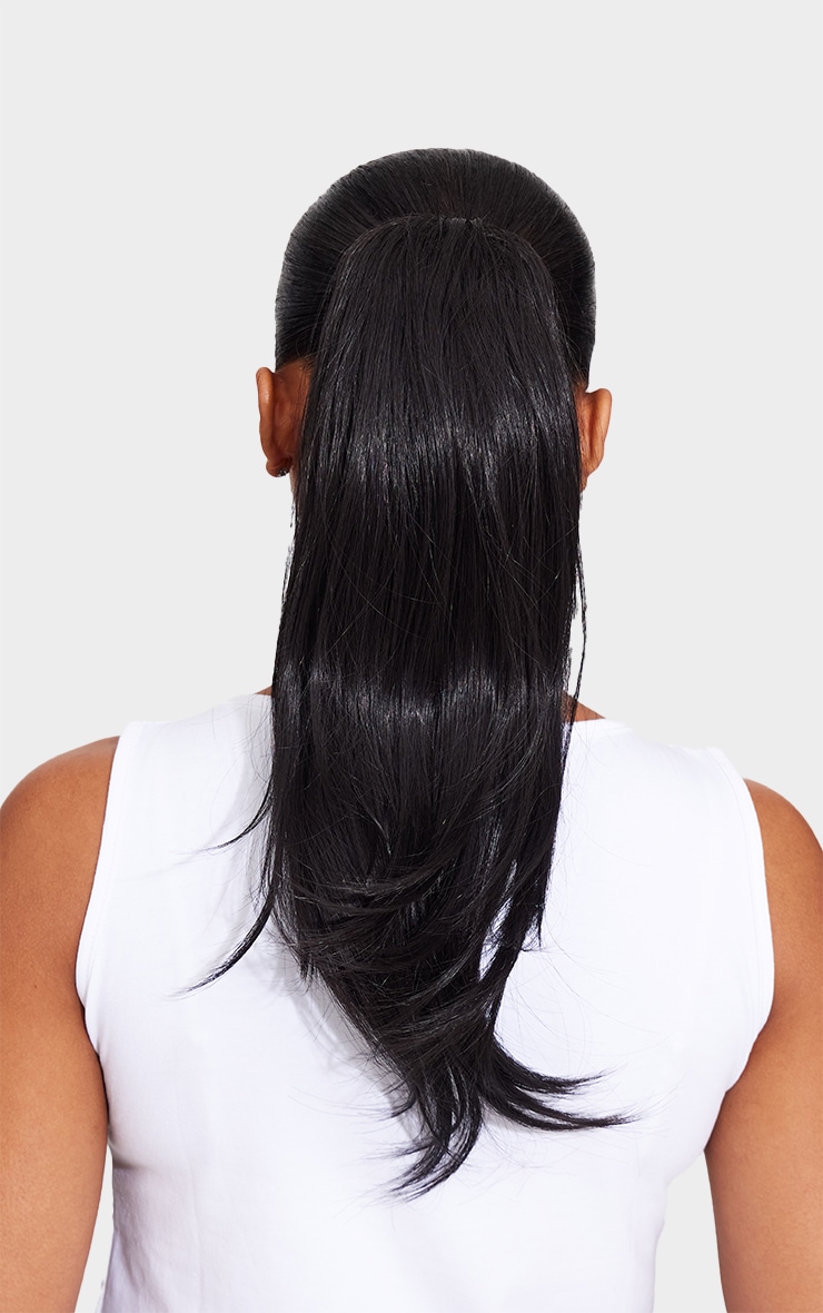 Lullabellz Blow Dry 16"Claw Clip Pony - Raven image 2