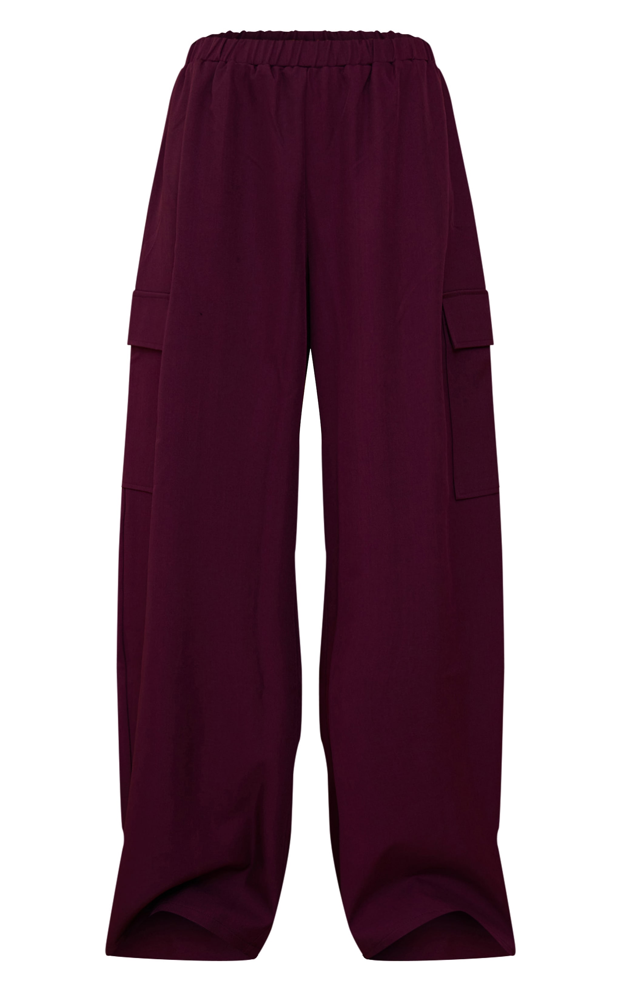 Plum Woven Wide Leg Cargos  image 5